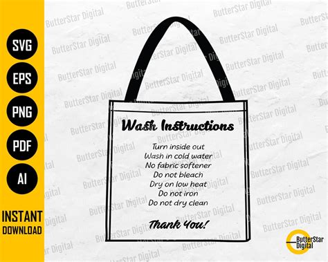 canvas tote bag washing instructions.